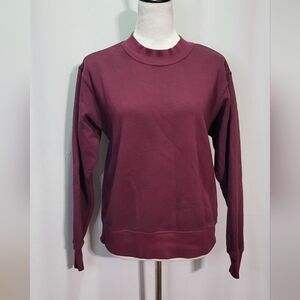 Dip Women's Maroon Red Crewneck Pullover Sweatshirt Size Small EUC